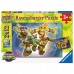 Puzzle 2 x 12 pièces : les tortues ninja en action  Ravensburger    062000
